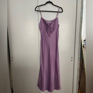 Zara satin dress lavander